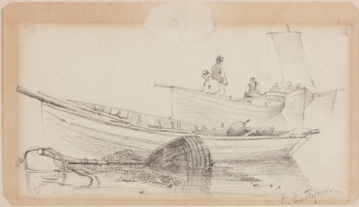 Veneet ja poiju - Hartlepool tekijältä John Wilson Carmichael