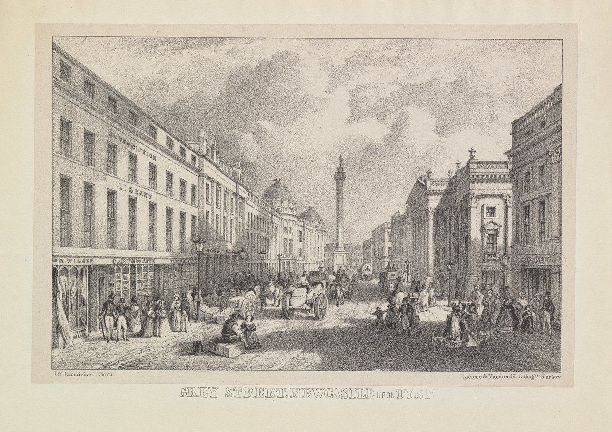 Grey Street, Newcastle tekijältä John Wilson Carmichael