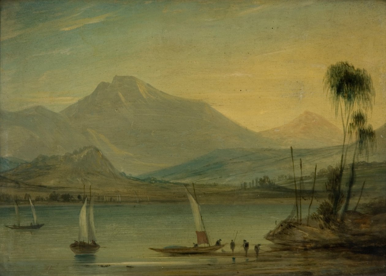 Loch Fyne, Herring Fishing (öljy metallille) tekijältä John Wilson Ewbank