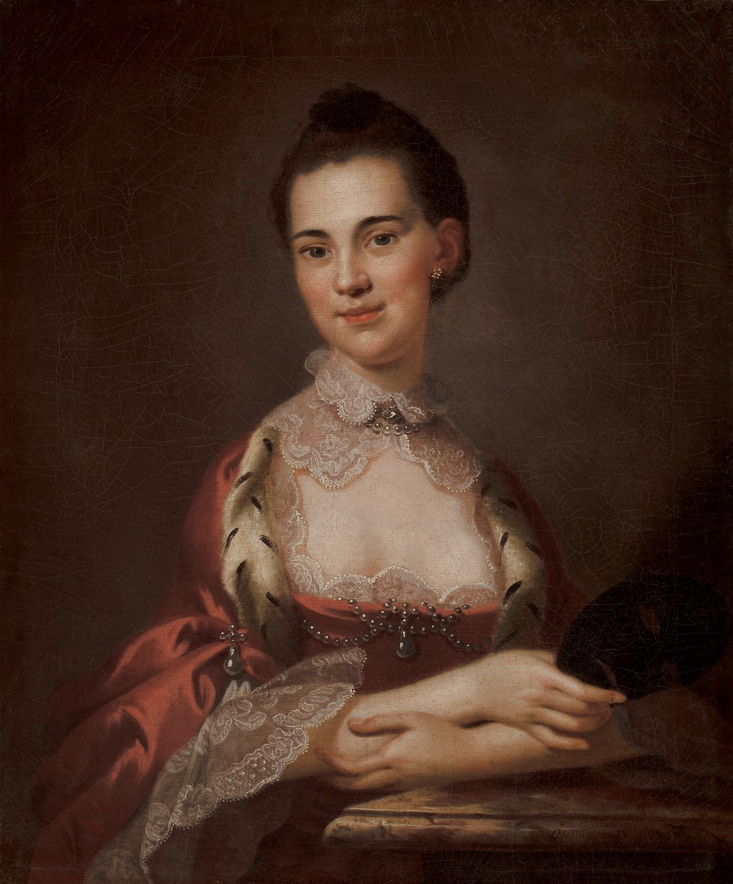 Ann Gibbes (rouva Edward Thomas) (öljy kankaalle) tekijältä John Wollaston