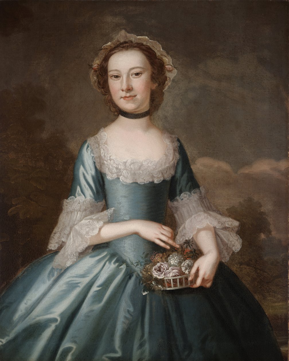 Ann Langdon, rouva Richard Ayscough, n. 1755 (öljy kankaalle) tekijältä John Wollaston