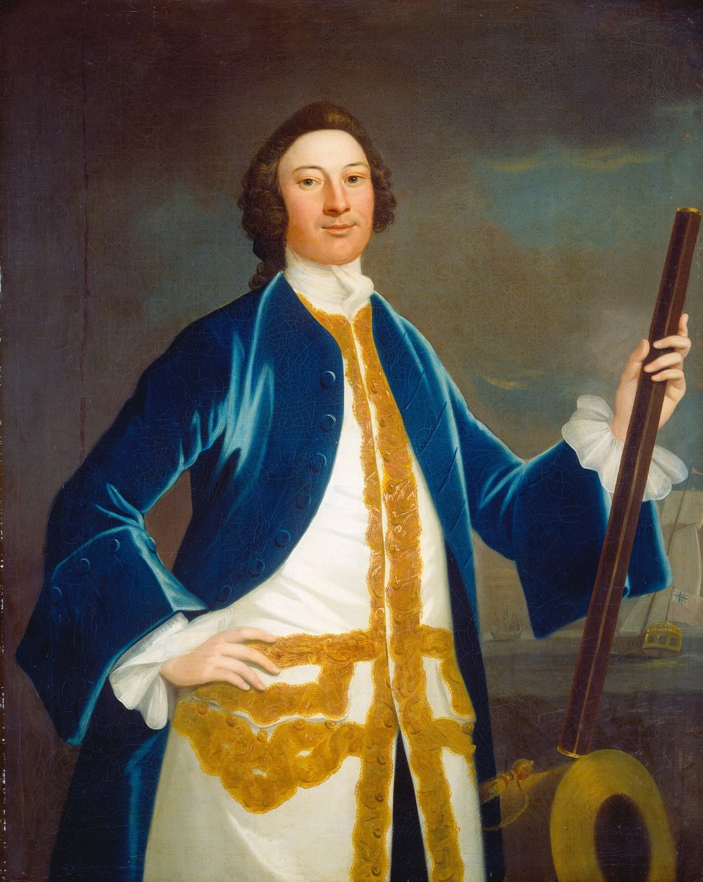 Tuntematon Britannian laivaston upseeri, n. 1745. tekijältä John Wollaston