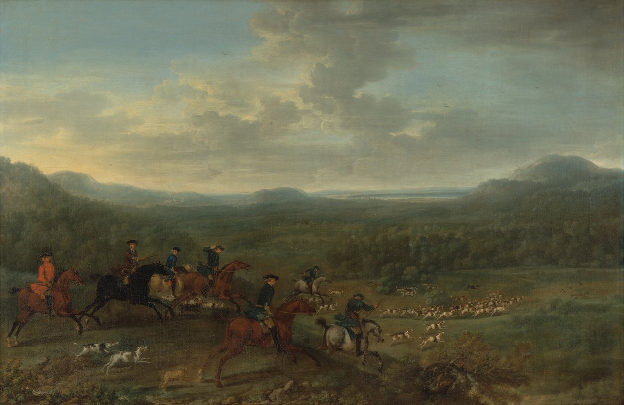 Ketun metsästys, n. 1730-1740 tekijältä John Wootton