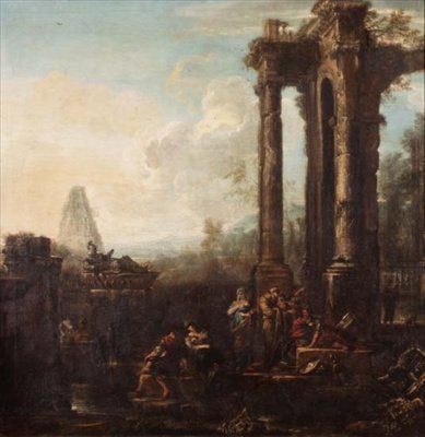 Klassisten raunioiden capriccio tekijältä John Wootton