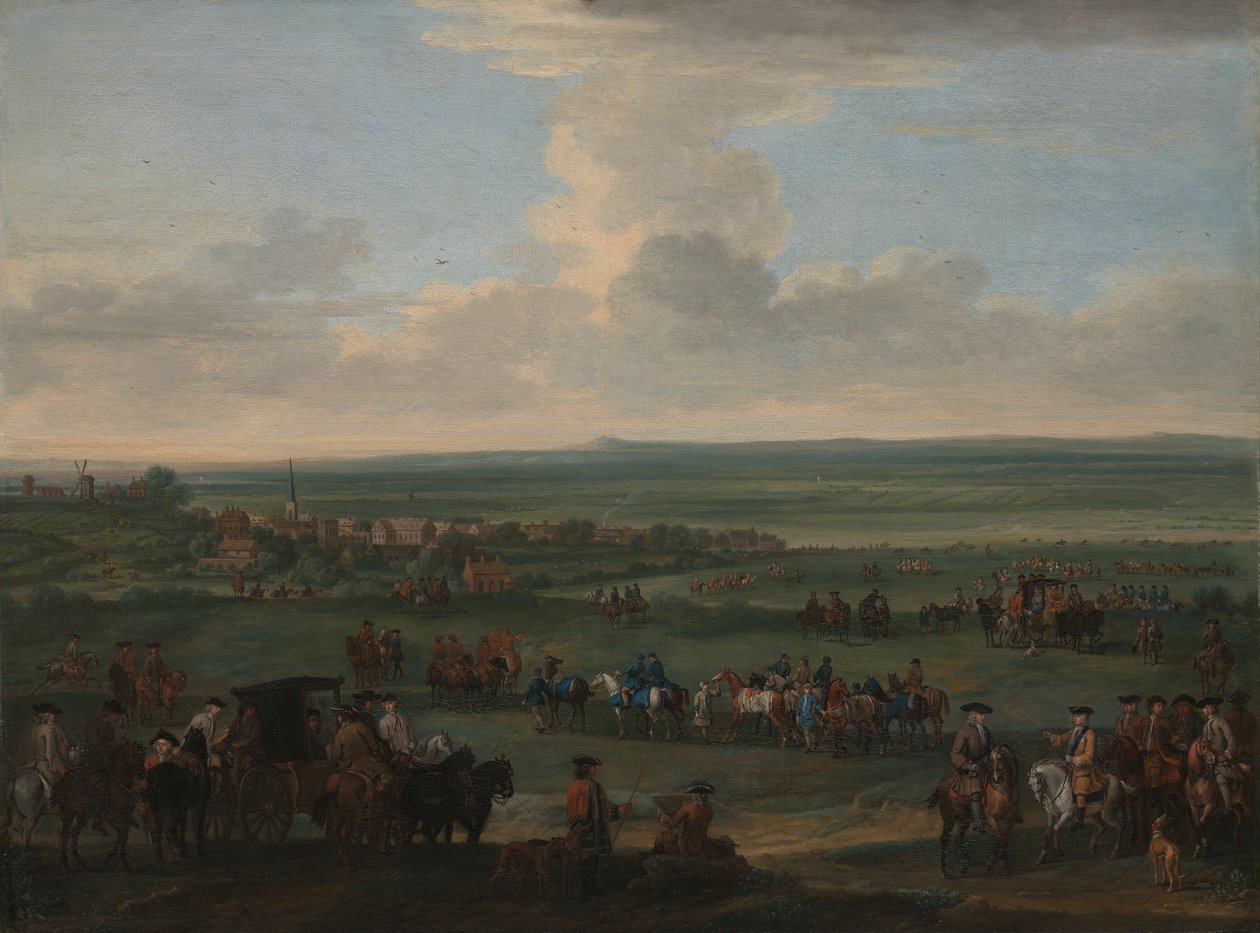 George I Newmarketissa 4. tai 5. lokakuuta 1717 tekijältä John Wootton