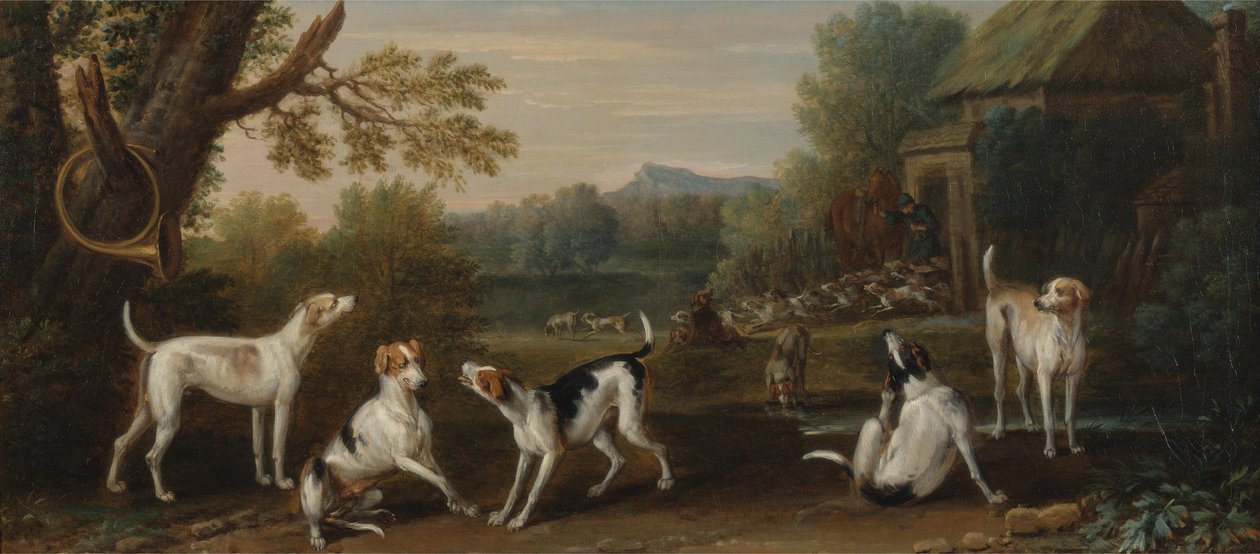 Koirien vapauttaminen, n. 1765 tekijältä John Wootton