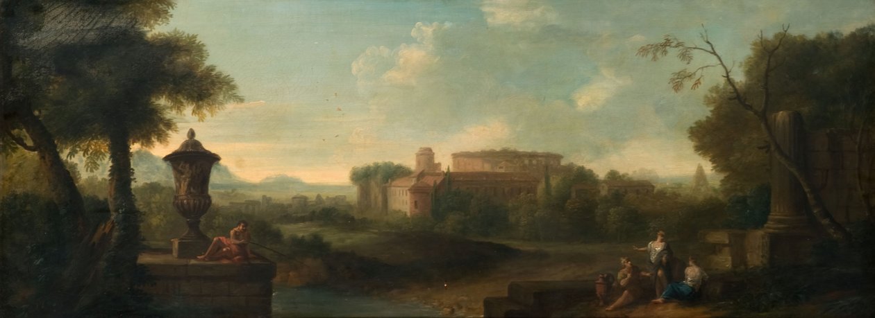 Rooma Aventinuksen kukkulalta, 1710. tekijältä John Wootton