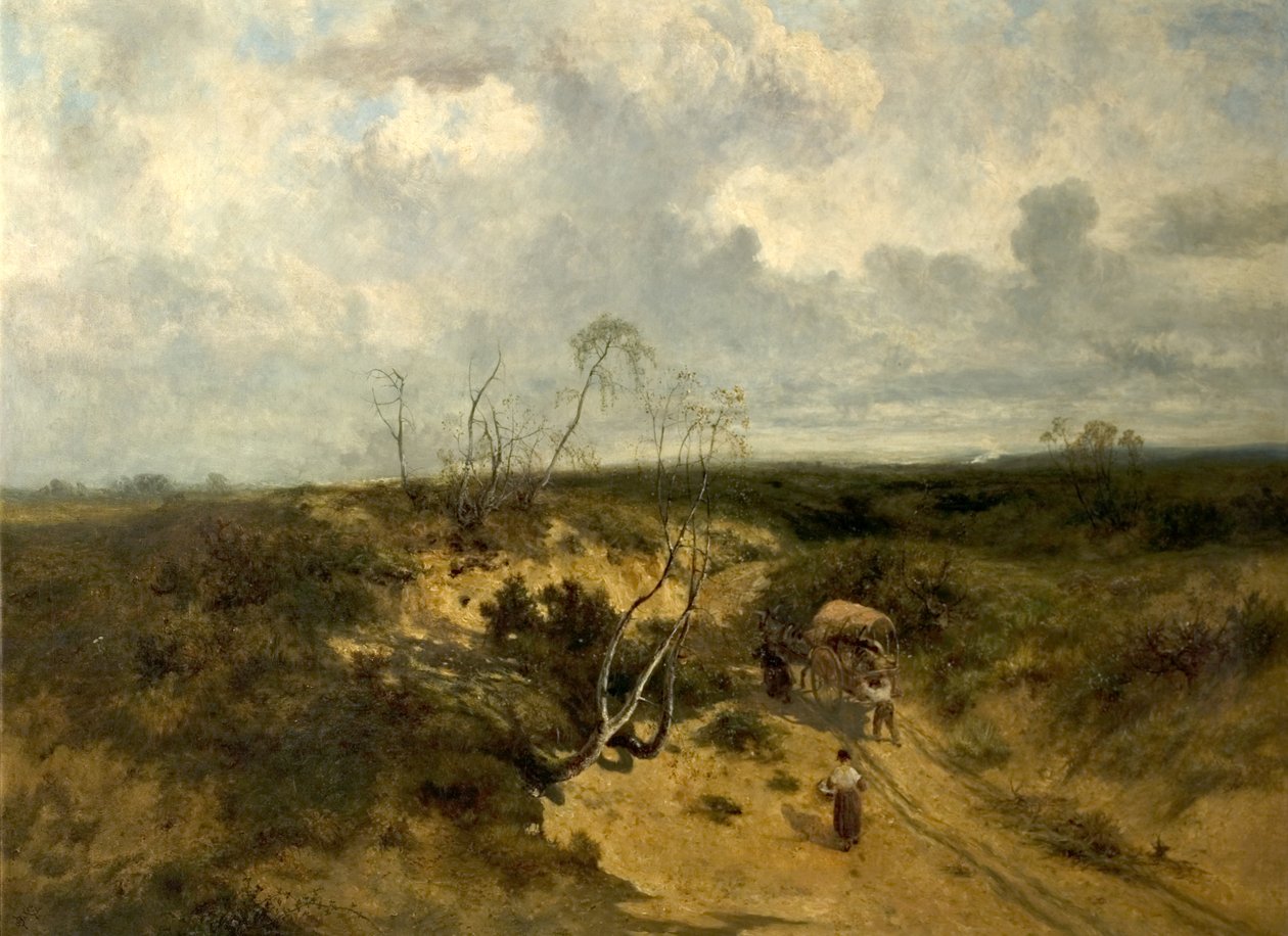 A Sandy Bit of Road, 1874 tekijältä John Wright Oakes