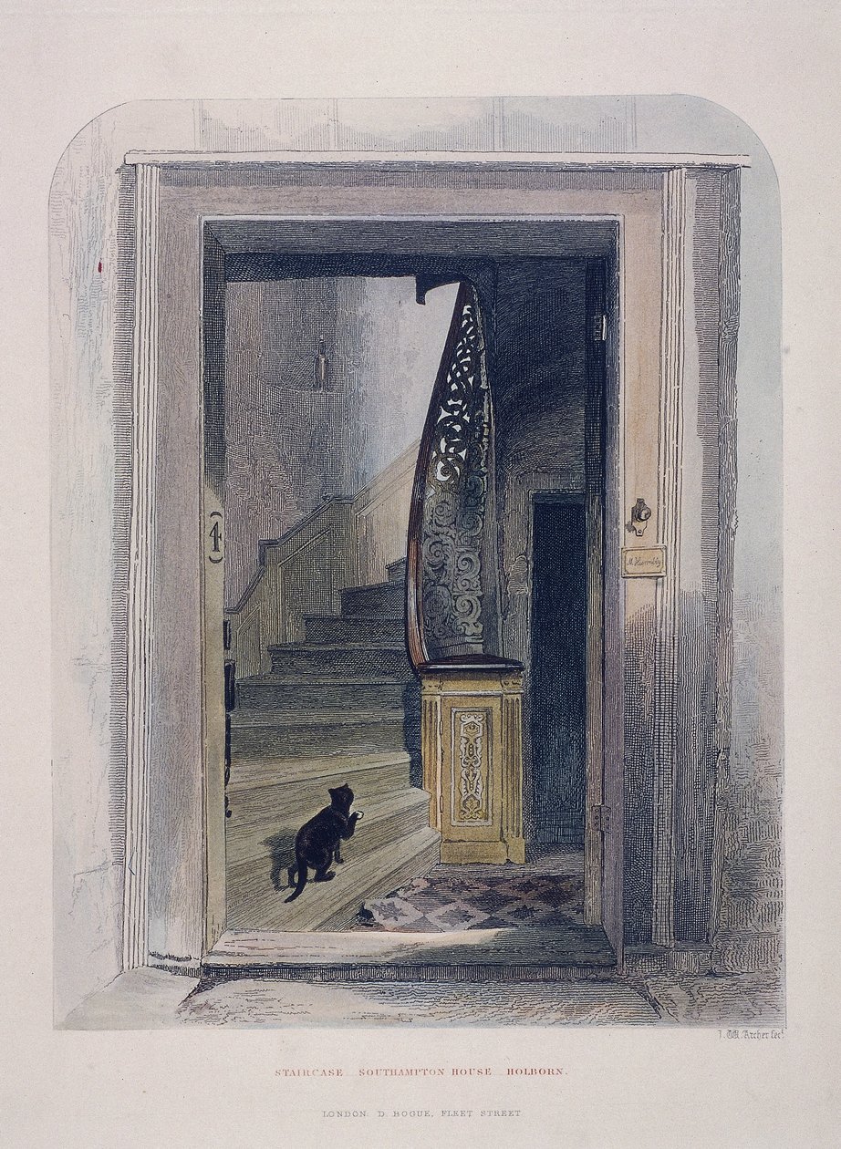 Southampton House, Chancery Lane, Lontoo, 1851 tekijältä John Wykeham Archer