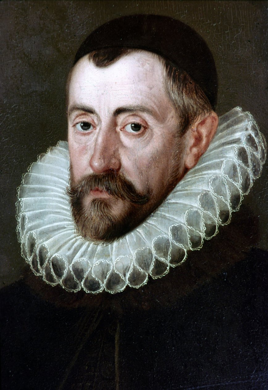 Sir Francis Walsingham (v.1532-1590), englantilainen poliitikko (maalaus J.de Critz). Lontoon kansallinen muotokuvagalleria tekijältä John de Critz