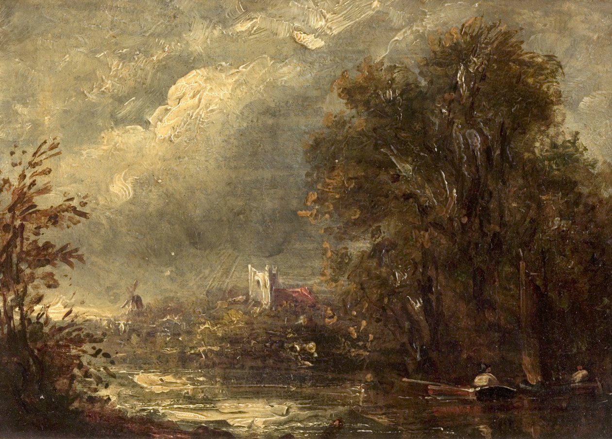 On the Stour, 1800-luku tekijältä John manner of Constable