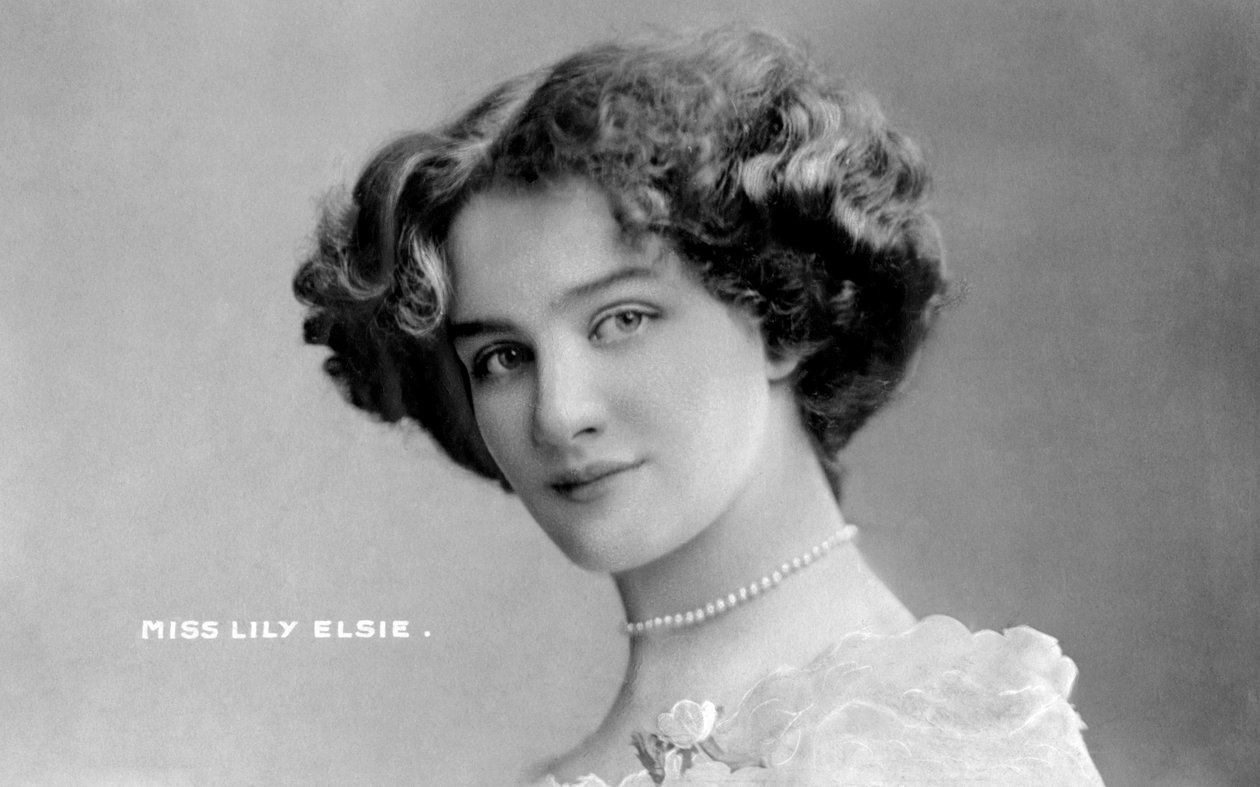 Lily Elsie 1886-1962, englantilainen näyttelijä, 1900-luvun alku. tekijältä Johnston and Hoffman