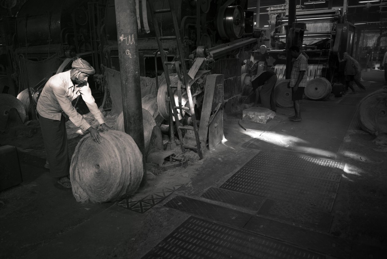 Juuttitehdas, Kolkata, Intia, 2017 (kuva) (kuva) tekijältä Jon Nicholson