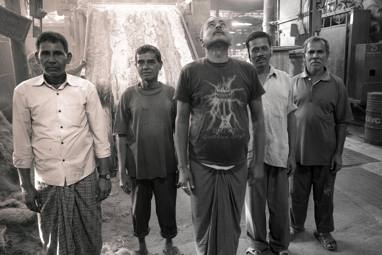 Juuttitehdas, Kolkata, Intia, 2017 (kuva) (kuva) tekijältä Jon Nicholson
