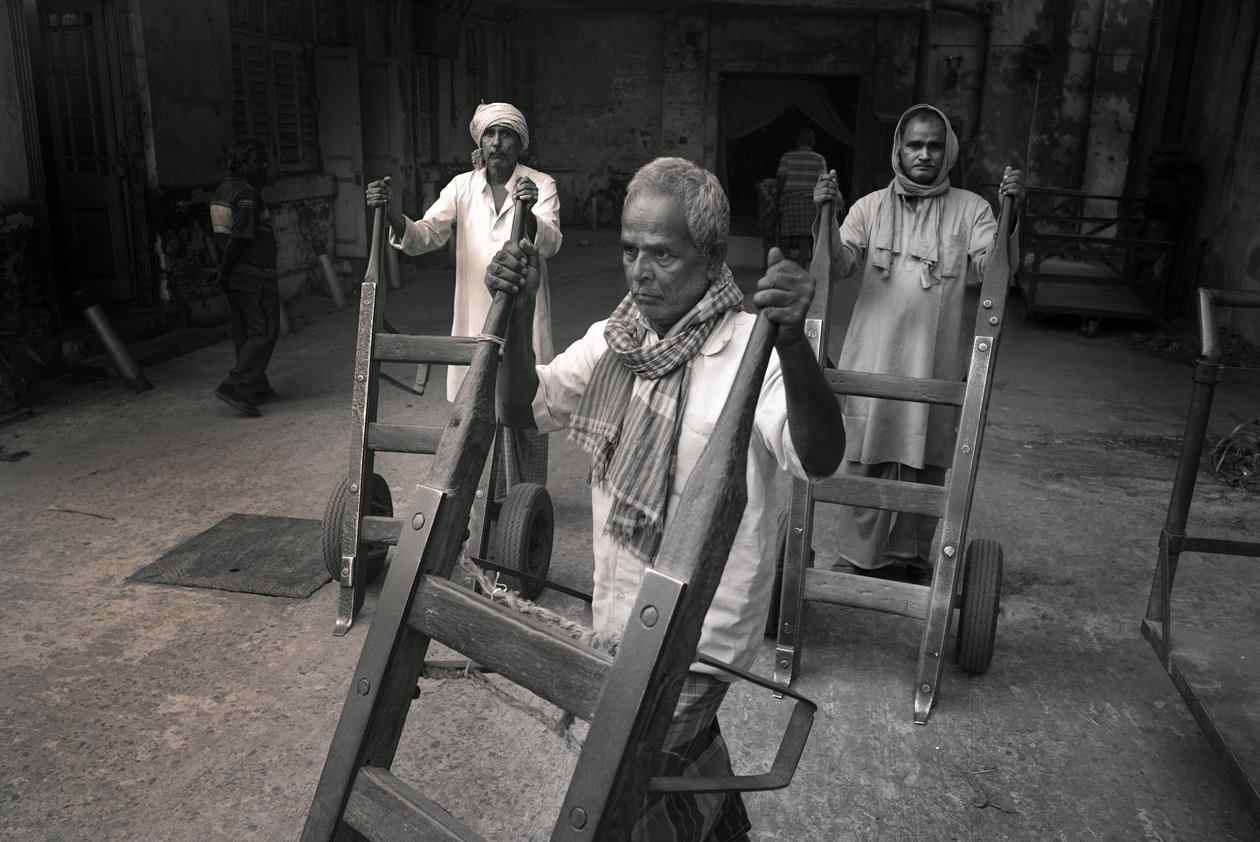 Juuttitehdas, Kolkata, Intia, 2017 (kuva) (kuva) tekijältä Jon Nicholson