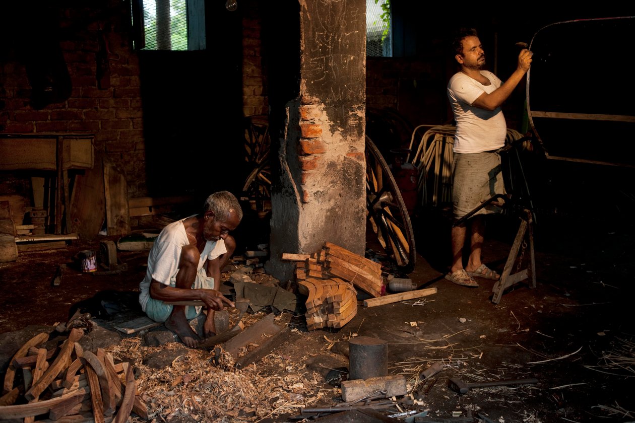 Riksan vetäjiä, Kolkata, 2009 (kuva) tekijältä Jon Nicholson