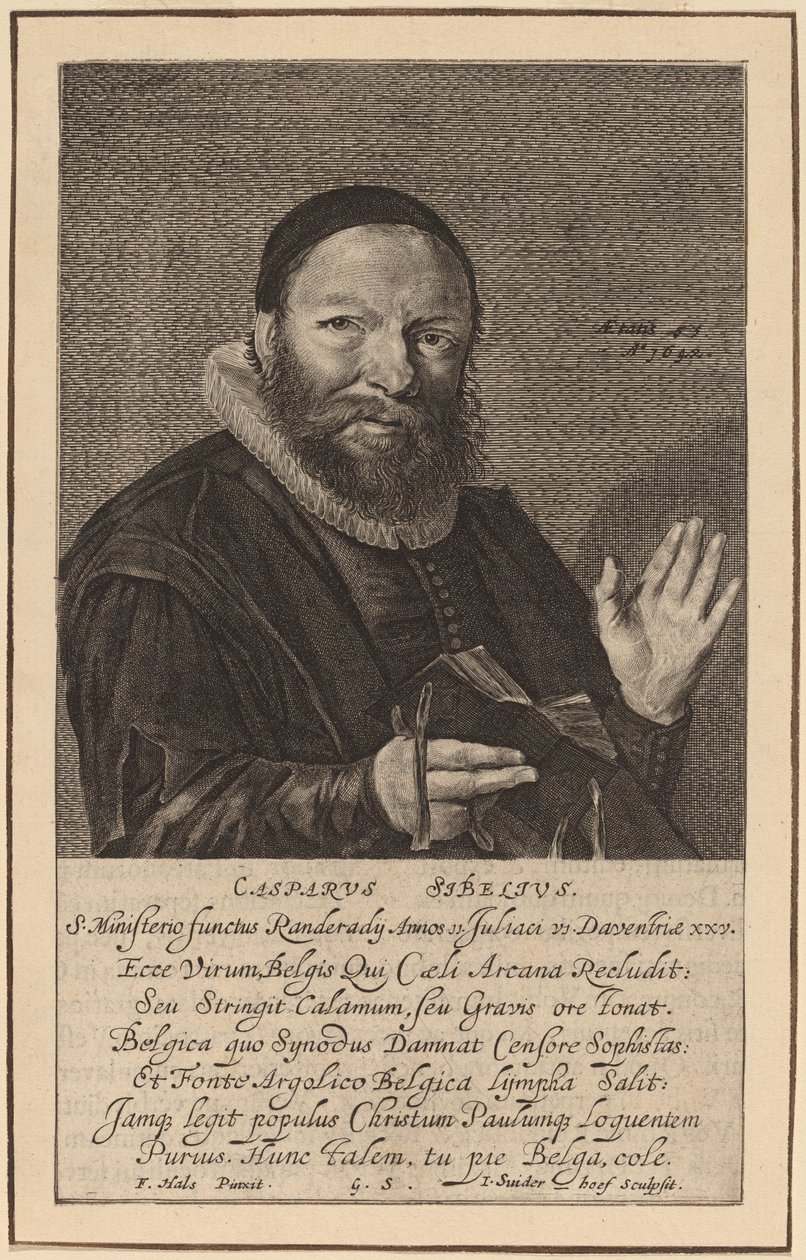 Caspar Sibelius tekijältä Jonas Suyderhoff after Frans Hals