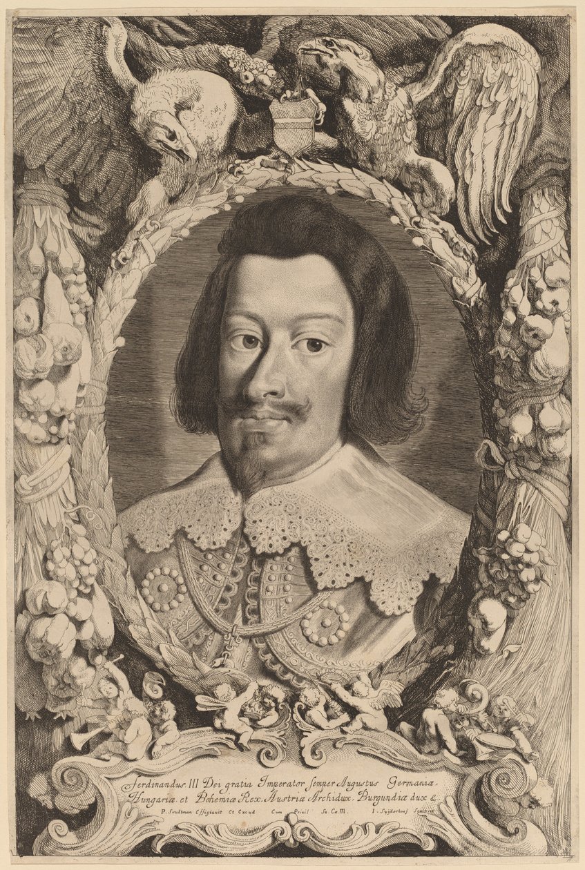 Keisari Ferdinand III tekijältä Jonas Suyderhoff after Pieter Claesz Soutman
