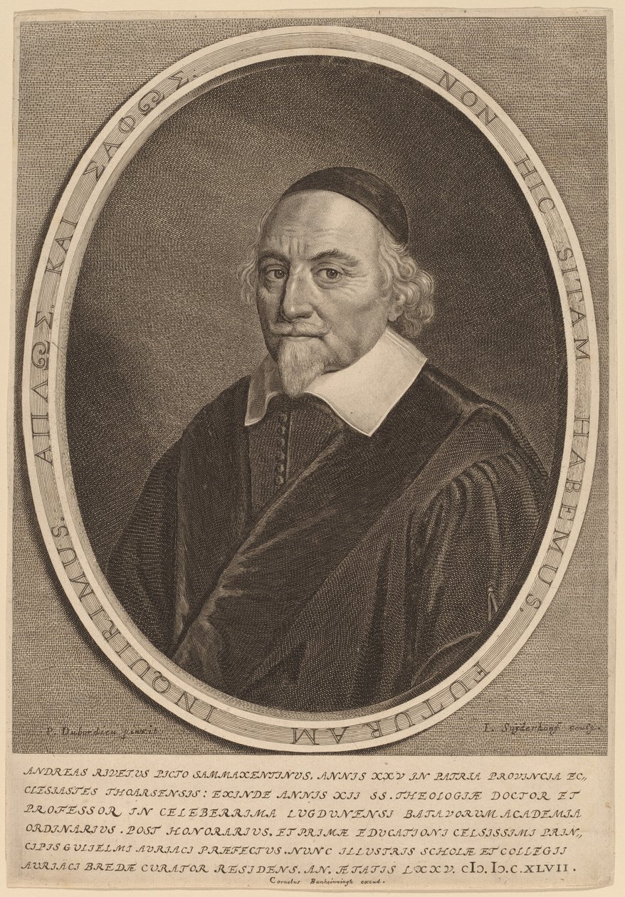 Andreas Rivetus tekijältä Jonas Suyderhoff after Pieter Dubordieu