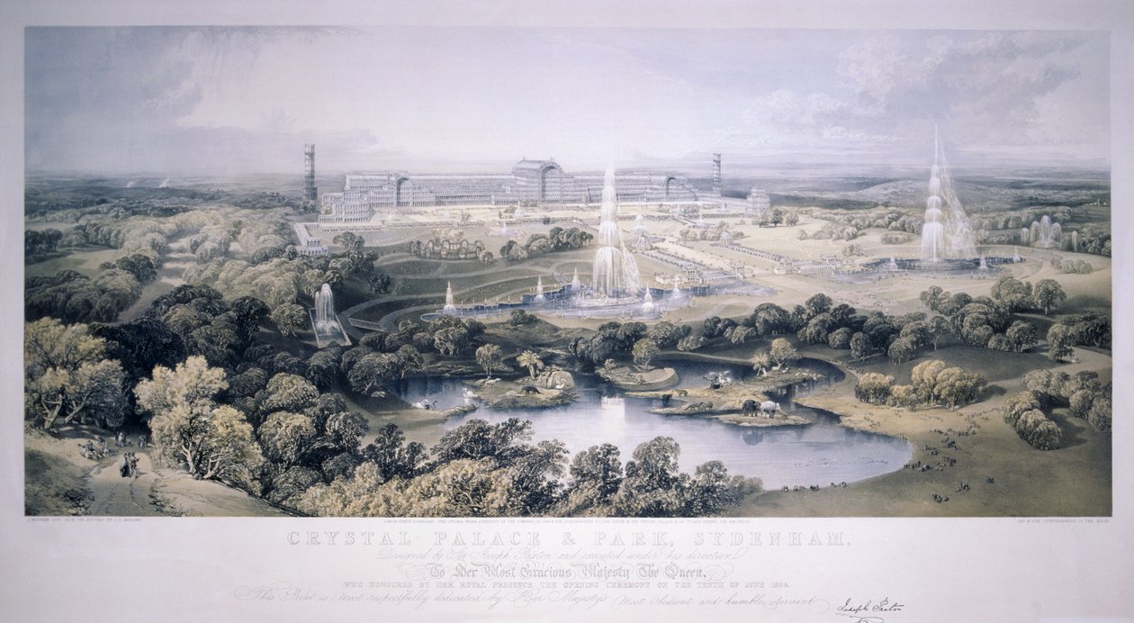Crystal Palace, Sydenham, Lontoo, 1854 tekijältä Jonathan Needham