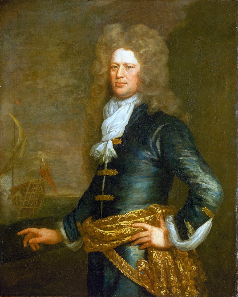 Amiraali Sir John Balchen (1670-1744), noin 1695 (öljy kankaalle). tekijältä Jonathan Richardson