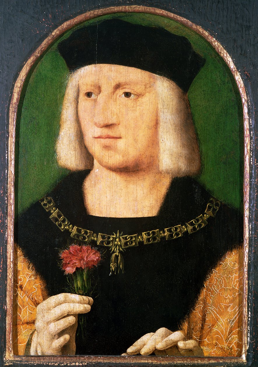 Keisari Maximilian I, n. 1508-09 (paneeli) tekijältä Joos van Cleve
