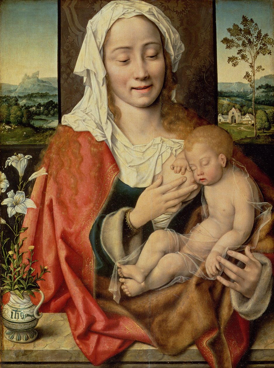 Madonna ja lapsi, n. 1525-30 tekijältä Joos van Cleve