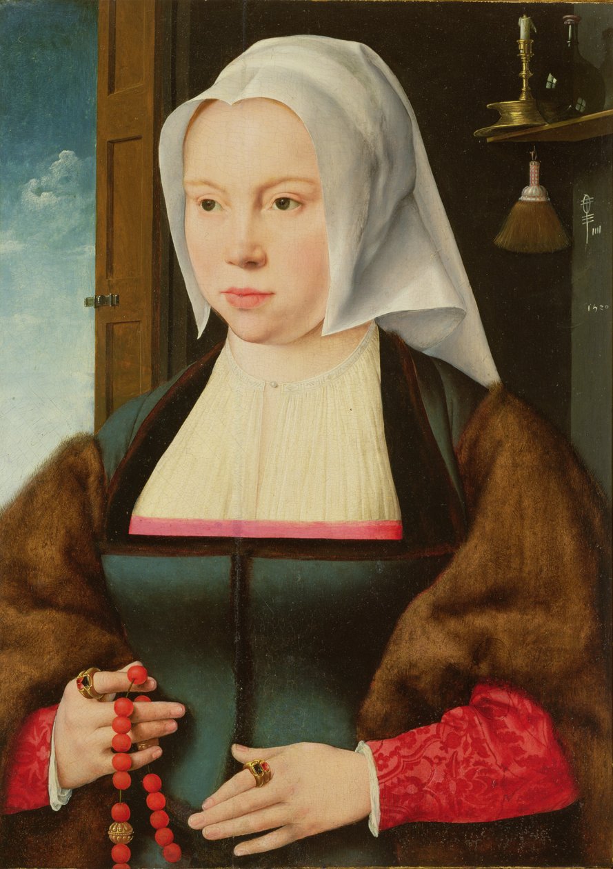 Tuntemattoman naisen muotokuva, 1527 tekijältä Joos van Cleve