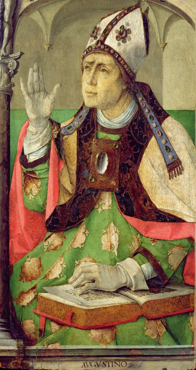 Pyhän Augustinuksen muotokuva, n. 1475 tekijältä Joos van Gent
