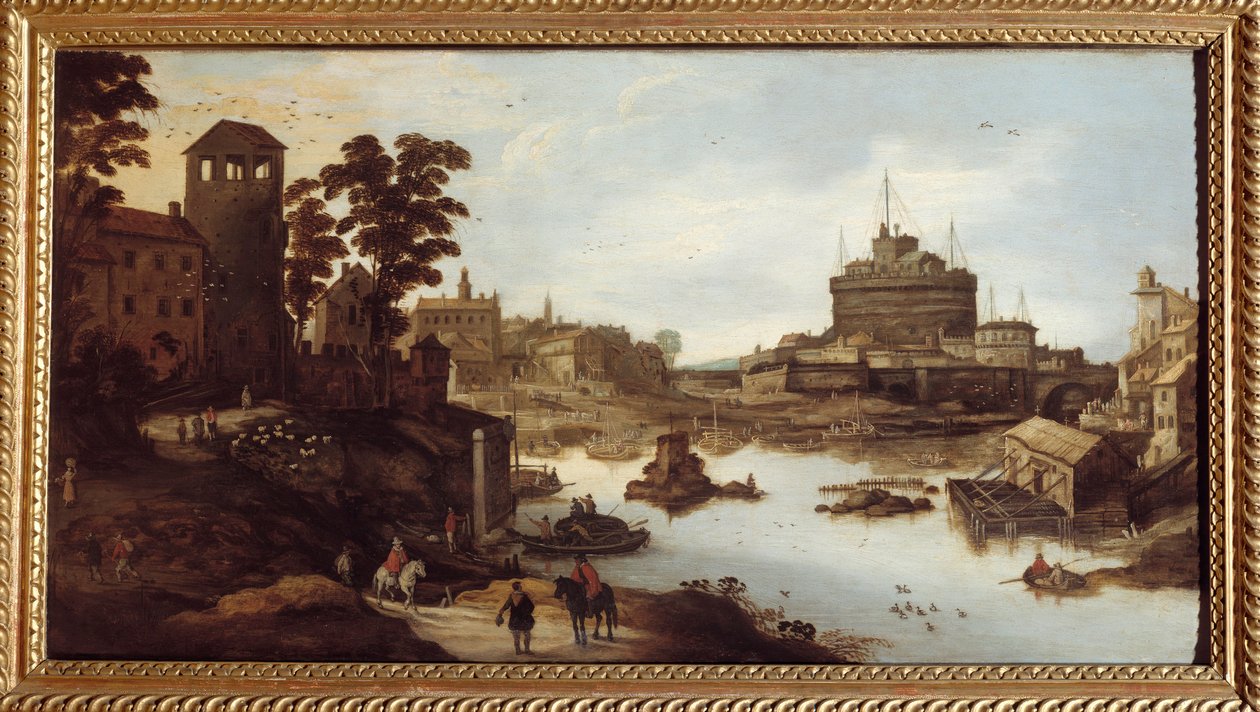 Näkymä Tiberille (Tevere) ja Castel Sant