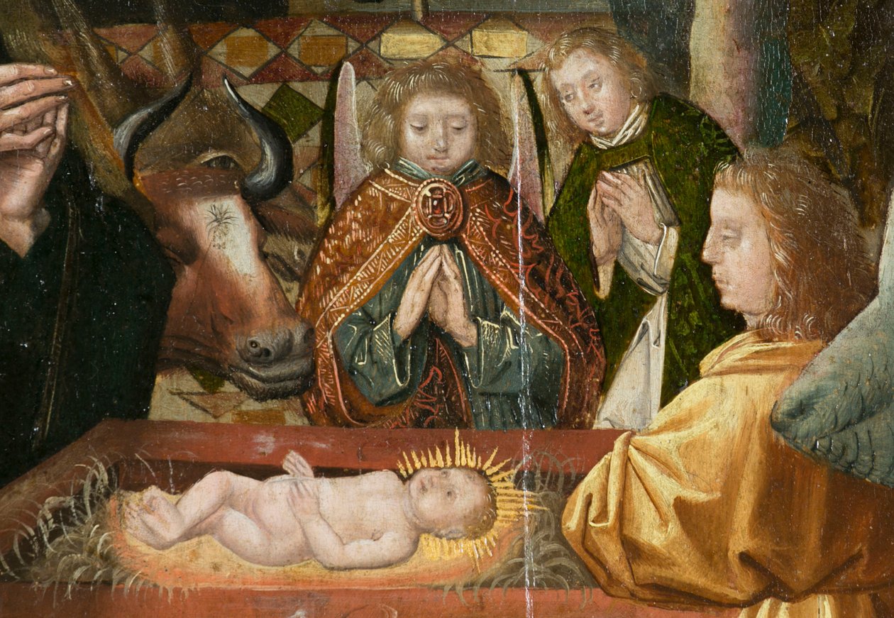Betlehemin triptyykki, noin 1540 (maalaus puulle) tekijältä Joos van (attr. to) Cleve