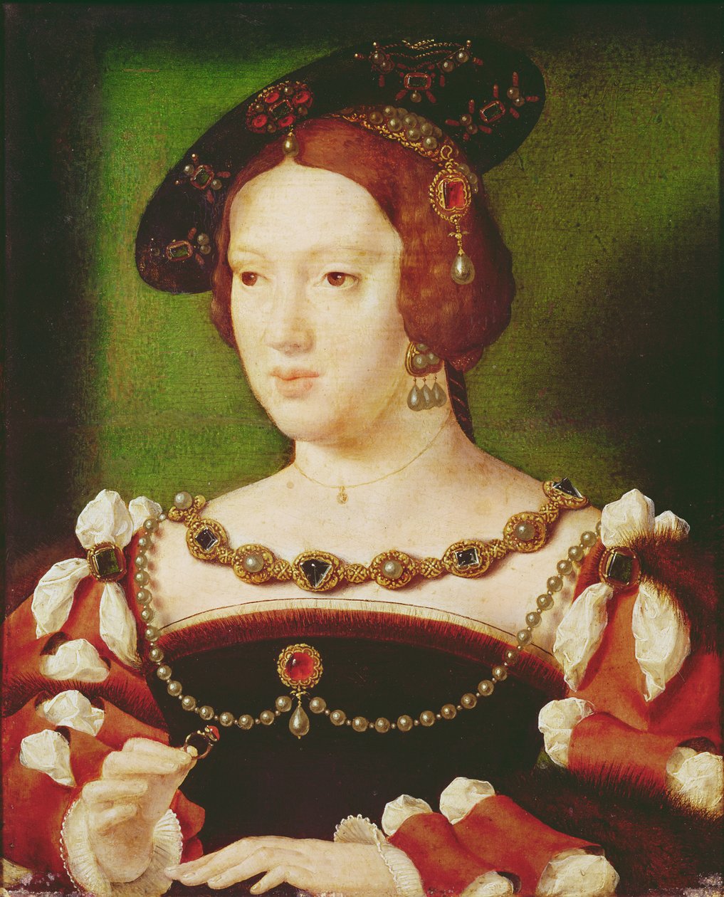 Eleanorin Hapsbourgin muotokuva (1498-1558) tekijältä Joos van Cleve