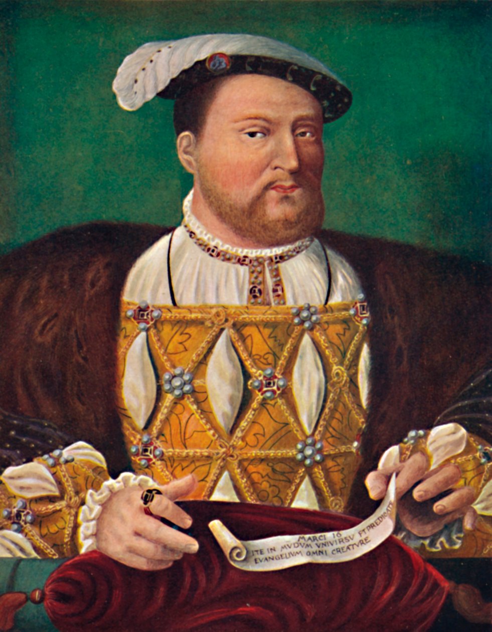 Muotokuva Henry VIII:sta Hampton Court Palace, n. 1530, 1903 tekijältä Joos van Cleve