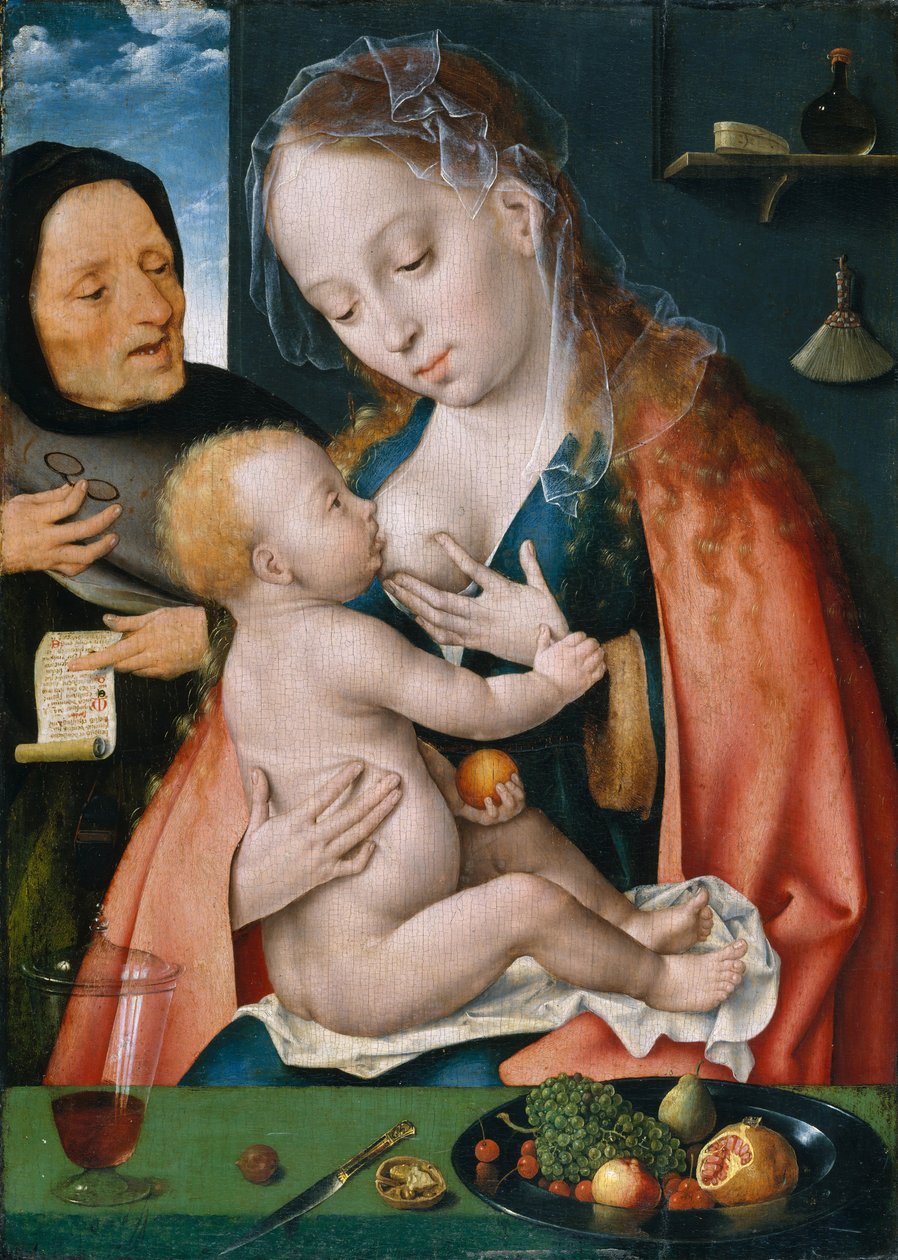 Pyhä perhe, n. 1512-13. tekijältä Joos van Cleve