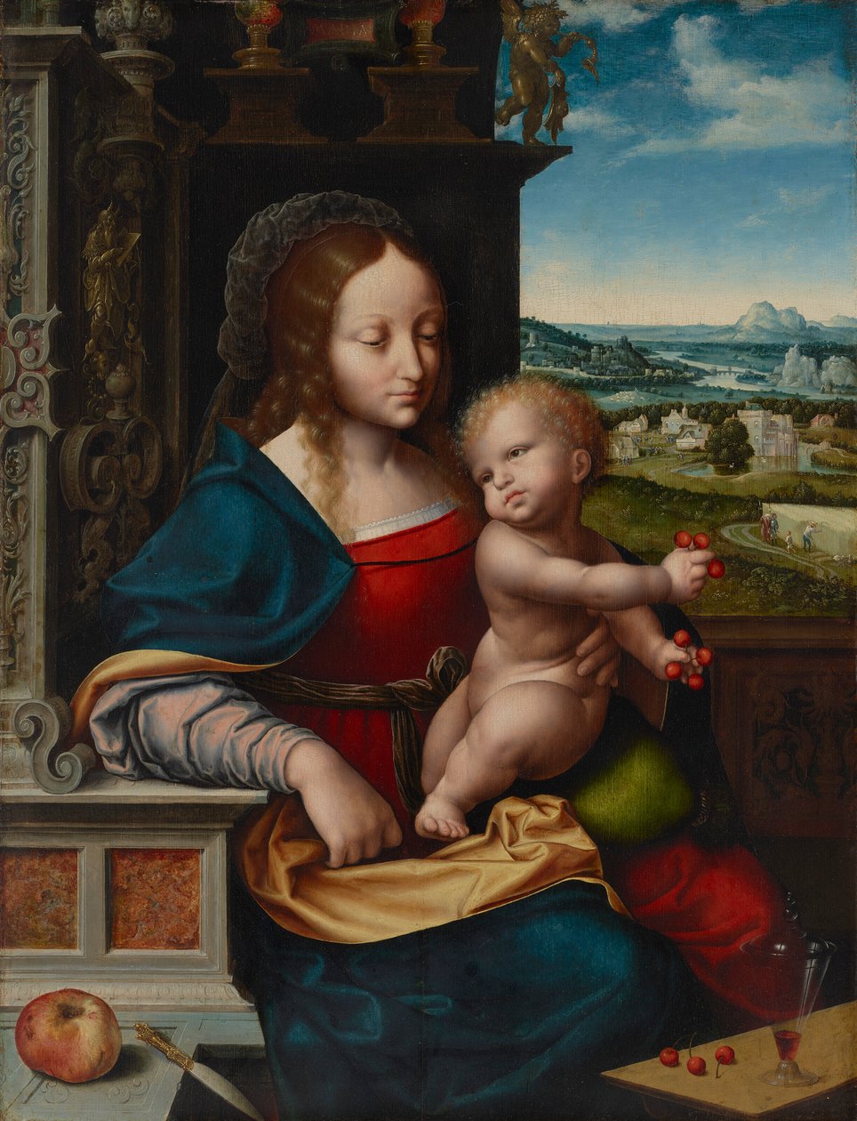Kirsikoiden Madonna tekijältä Joos van Cleve
