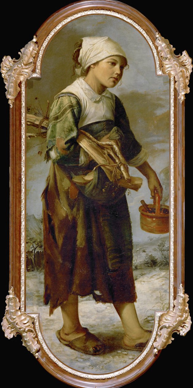 Kerjäläistyttö (maalaus kankaalle) tekijältä Joos van Craesbeeck