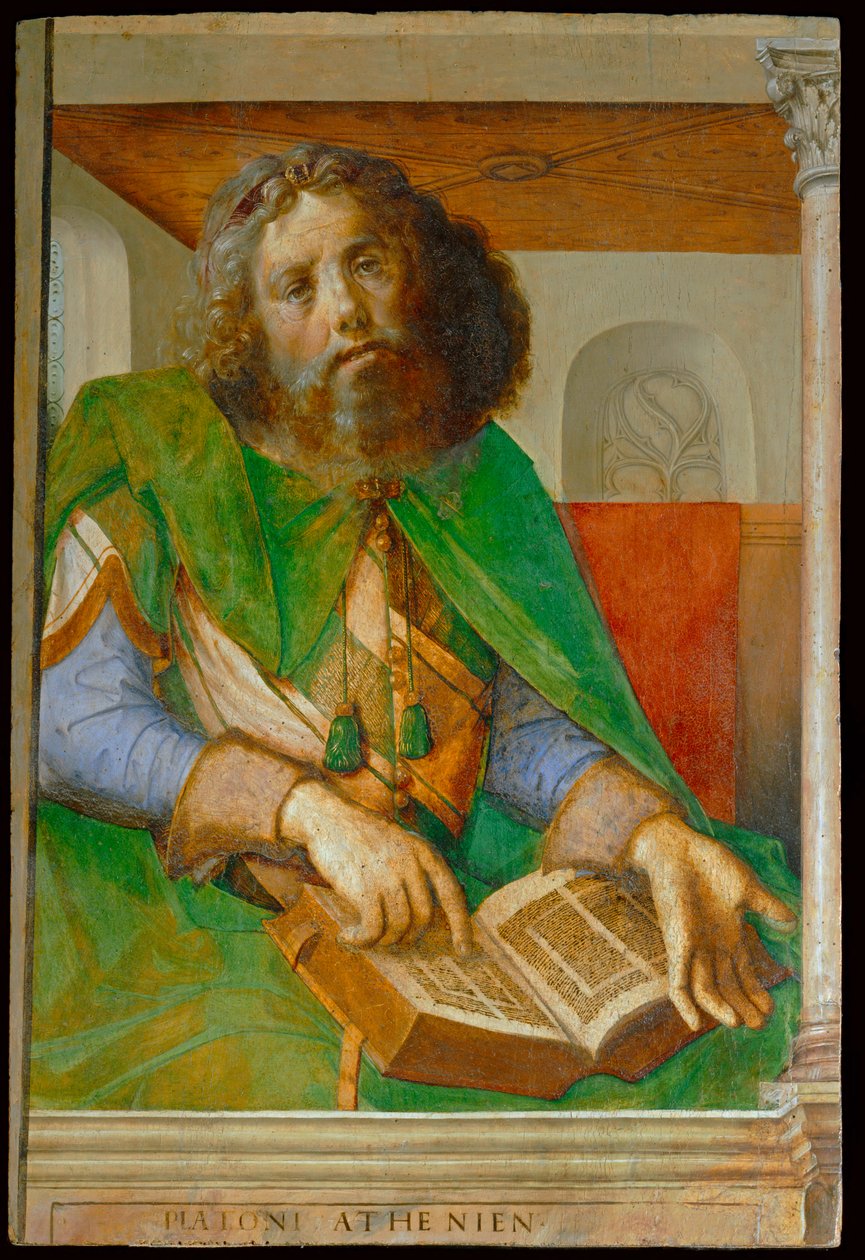 Platon, kreikkalainen filosofi ... tekijältä Joos van Gent (fl.1460 75)
