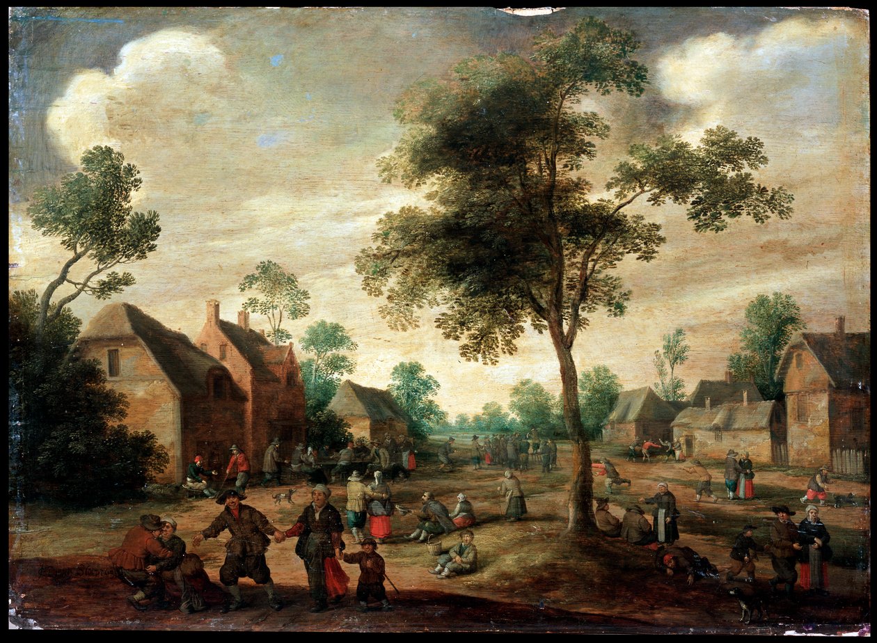 "Country Celebration", 1600-luku tekijältä Joost Cornelisz Droochsloot
