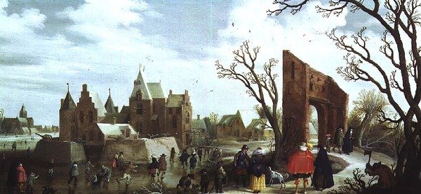 Talvi, 1624 (paneeli) (pari 81006) tekijältä Joost Cornelisz. Droochsloot