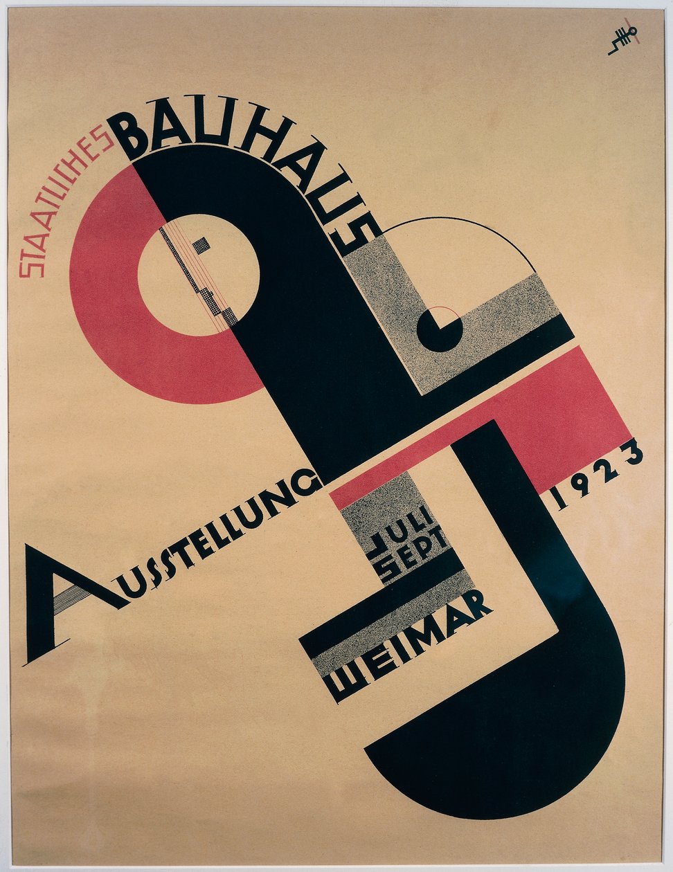Bauhaus-näyttelyn juliste tekijältä Joost Schmidt