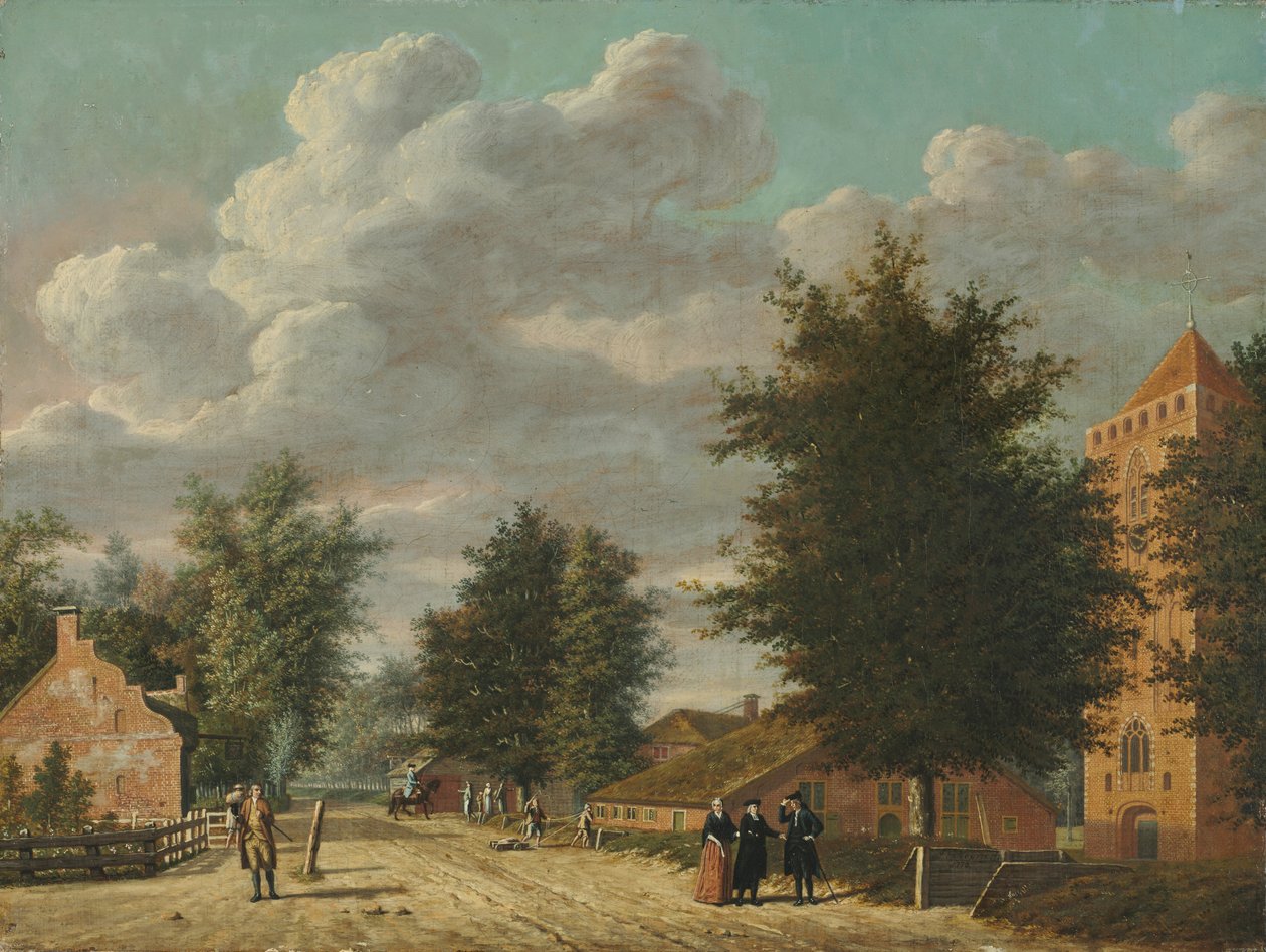 Näkymä Eemnesin kylästä, 1778. tekijältä Jordanus Hoorn