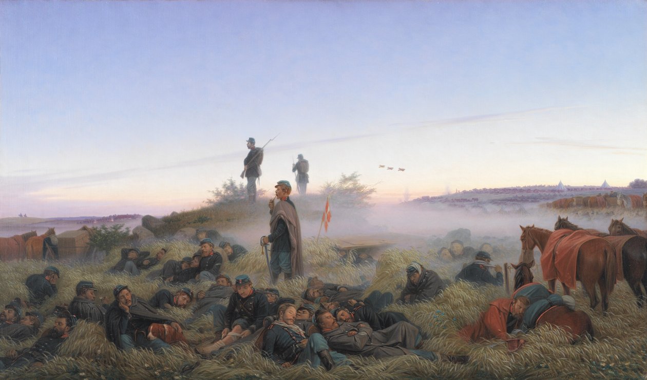 Istedin taistelun jälkeinen aamu 25. heinäkuuta 1850 tekijältä Jorgen Valentin Sonne