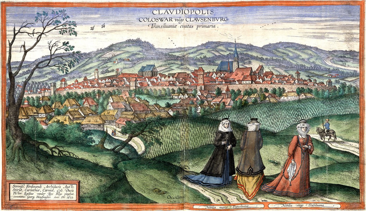 Clavdiopolis, Coloswar vulgo Clavsenbvrg, Transiluani ciuitas primaria tekijältä Joris Hoefnagel