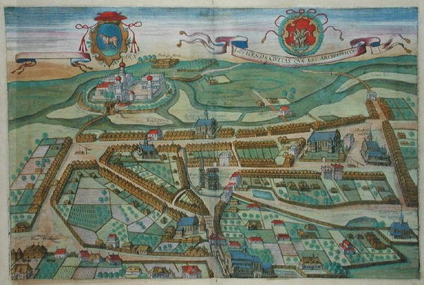 Lovicensis, Georg Braunin (1541-1622) ja Frans Hogenburgin (1535-90) teoksesta Civitates Orbis Terrarum, n. 1572 (värinen kaiverrus) tekijältä Joris (after) Hoefnagel