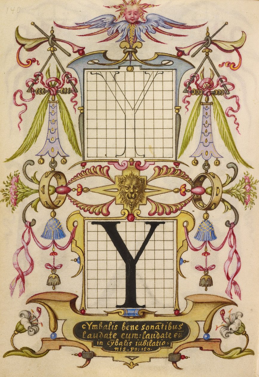 Unkarilainen - Y-kirjaimen rakentamisen opas - Google Art Project tekijältä Joris Hoefnagel