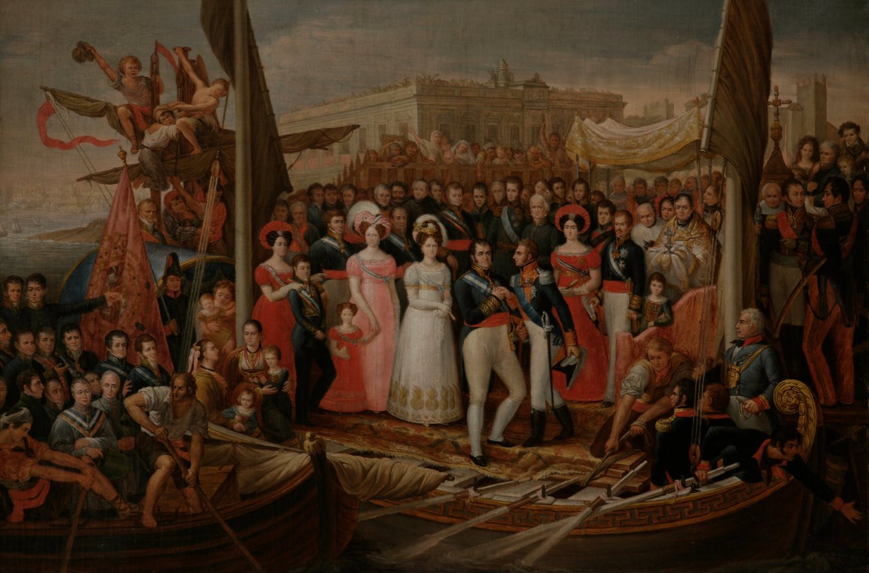 Ferdinand VII laskeutui El Puerto de Santa Maríaan tekijältä José Aparicio