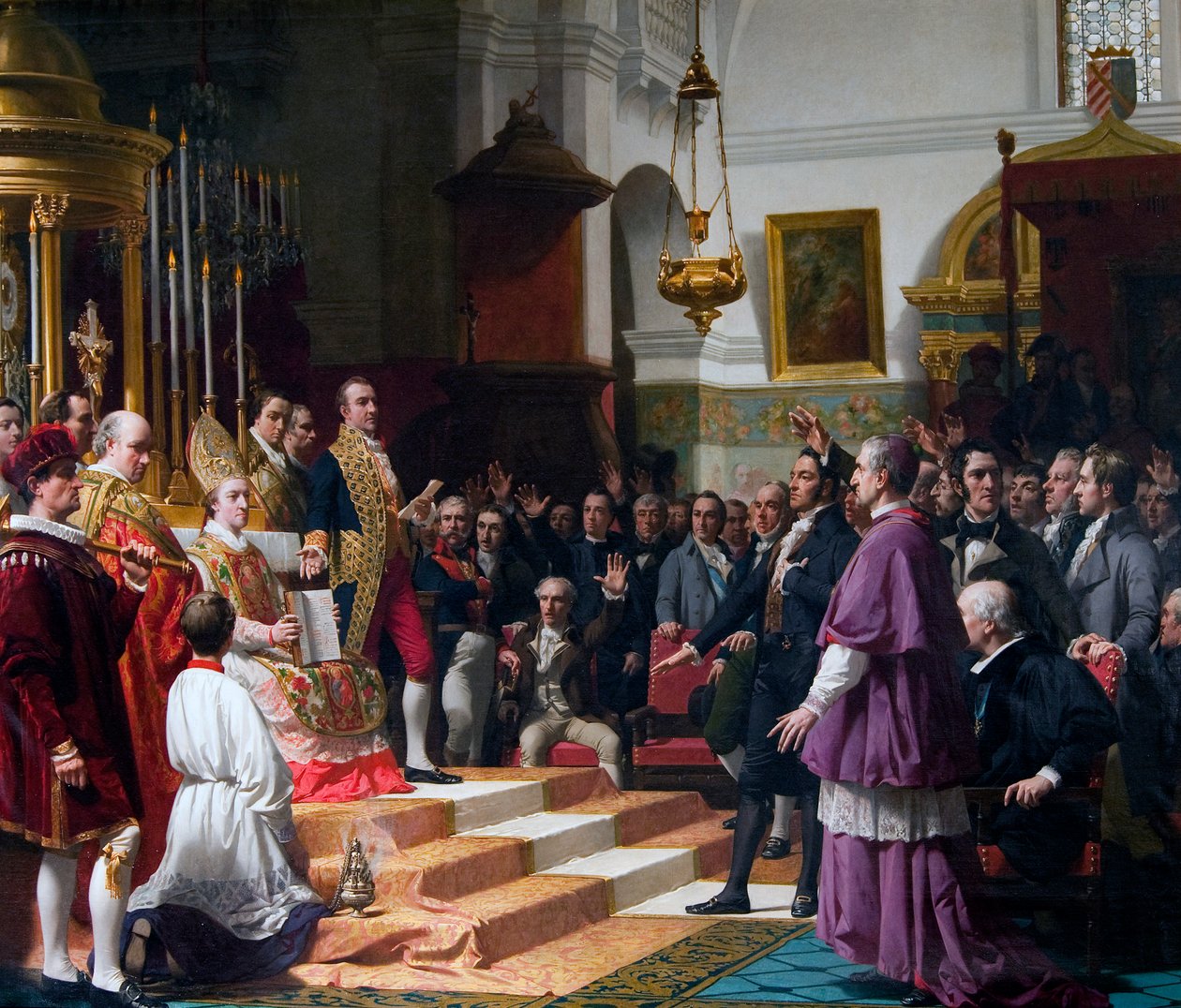 El Juramento de las Cortes de Cádiz de 1810 tekijältä Jose Casado del Alisal