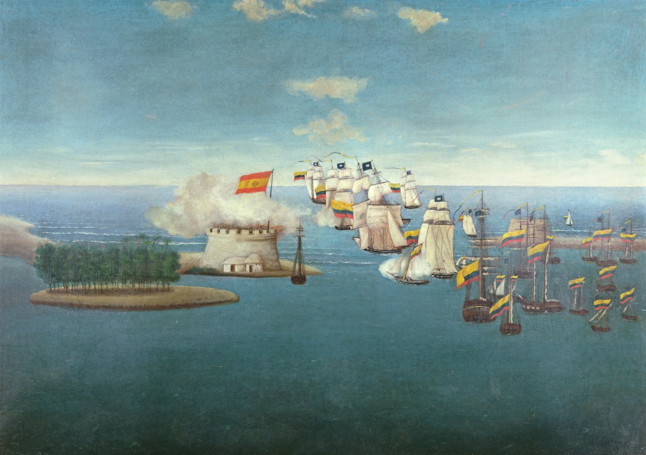Maracaibon taistelu 24. heinäkuuta 1823 tekijältä José María Espinosa Prieto