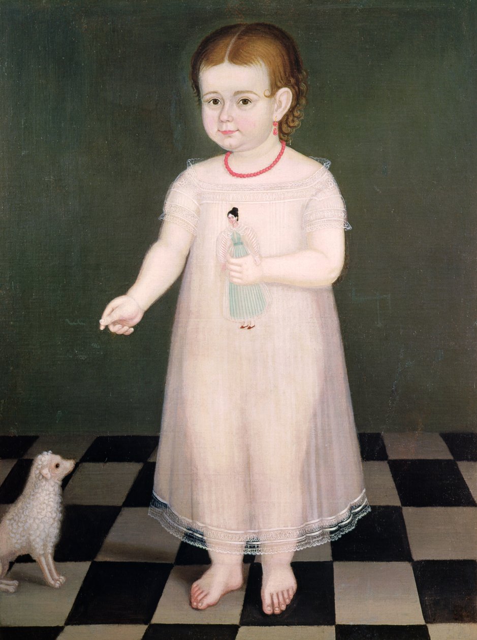 Nuori tyttö nuken kanssa, 1838 tekijältä José María Estrada