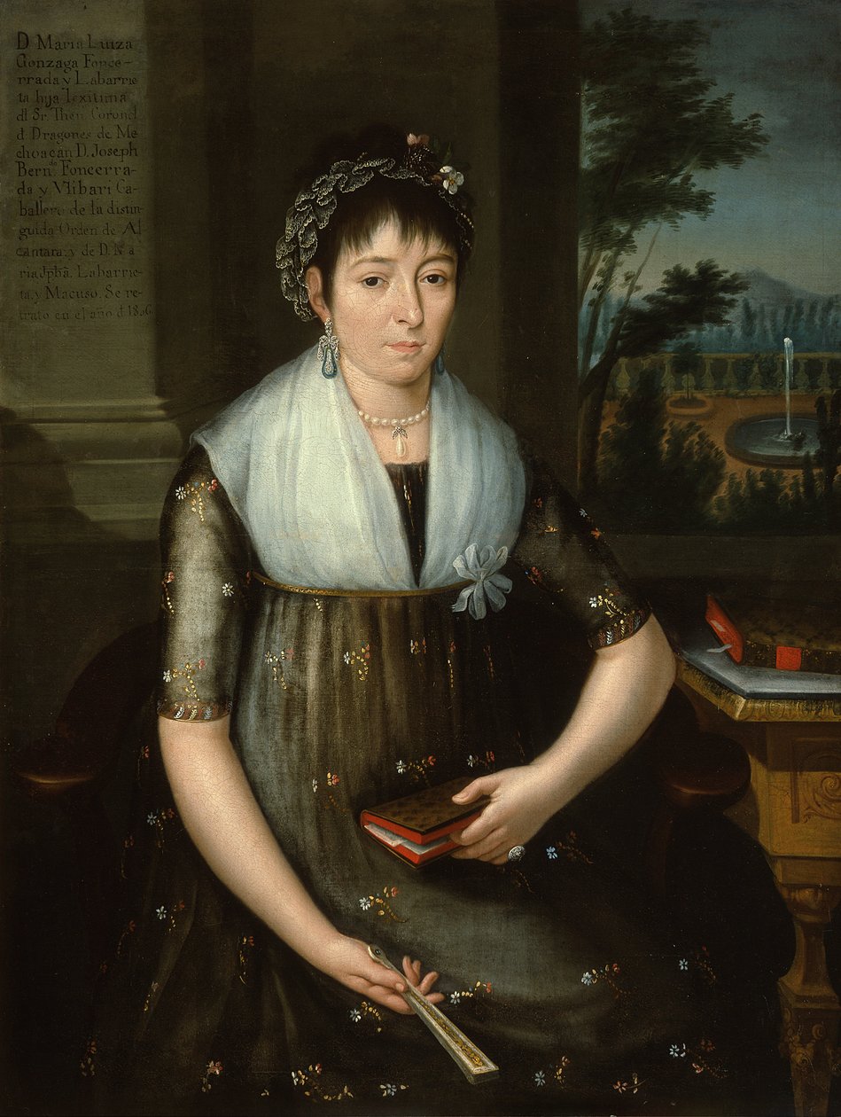 Muotokuva Doña María Luisa Gonzaga Foncerrada y Labarrieta tekijältä José María Vázquez